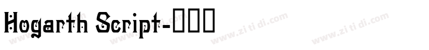 Hogarth Script字体转换